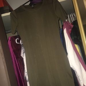 Forever 21 Camo green dress!